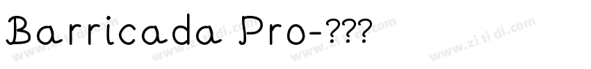 Barricada Pro字体转换
